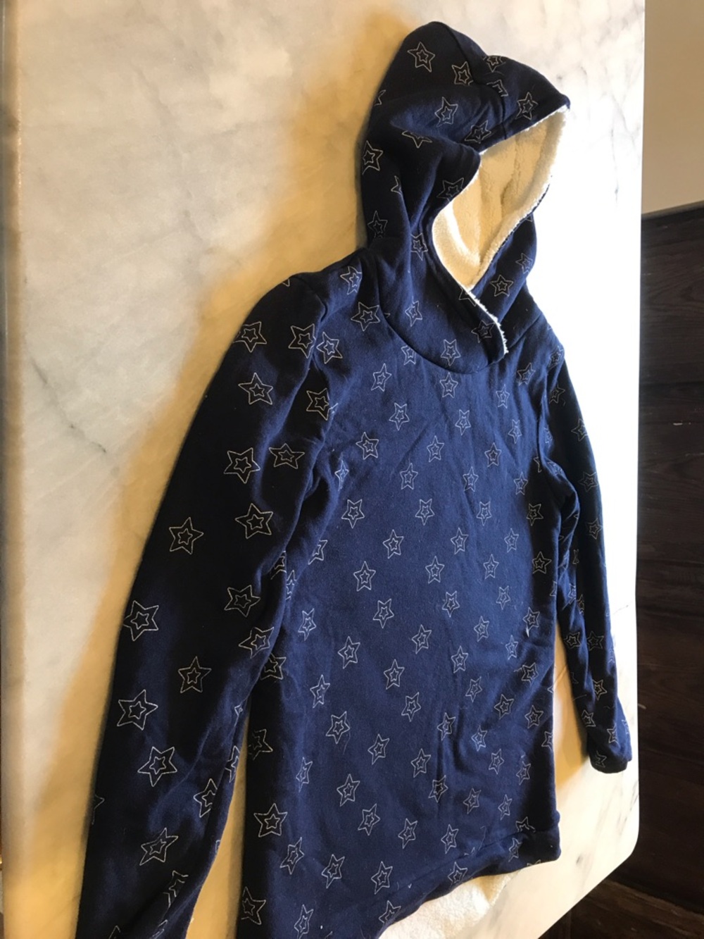 Cream Sherpa Jacket Tag by YIGA